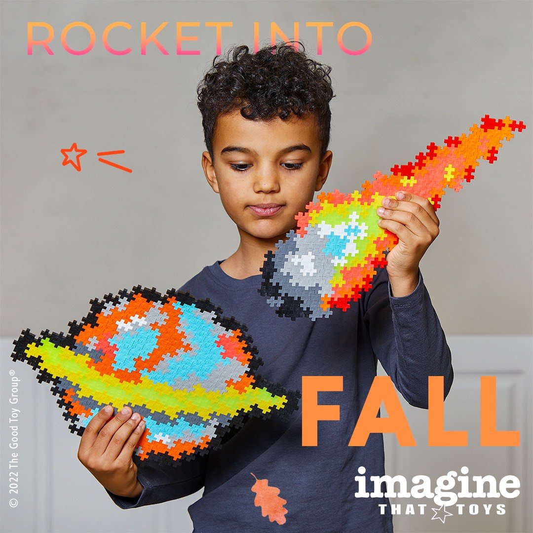 ImagineThatKS's tweet photo. You will want to give these puzzles an A++ because they are made out of Plus Plus Pieces! Follow the directions to make two amazing puzzles that are 🚀 out of this world! ✨ 

#PlusPlusUSA #Space #Puzzles #ImagineThatToys https://t.co/hgkZjGeOkG