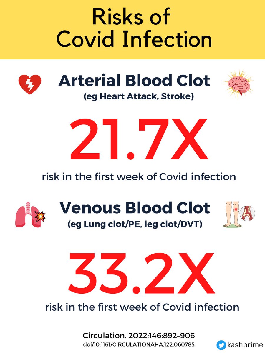 KashPrime's tweet photo. It's not just an anecdote, this sad story of a young person dying of stroke post-Covid is becoming all too common. The risk of a serious vascular clot in the first weeks infection is extremely high, according to this study in @CircAHA. https://t.co/IlMbQbYBzt https://t.co/9b9ZM2nrG0