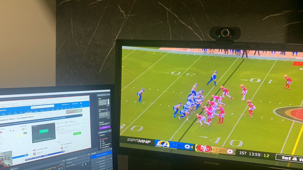 luisflaviopp's tweet photo. Live do Monday Night Football!Acompanhando 49ers x Rams https://t.co/CXKforzTgK https://t.co/fHHvF39HhK
