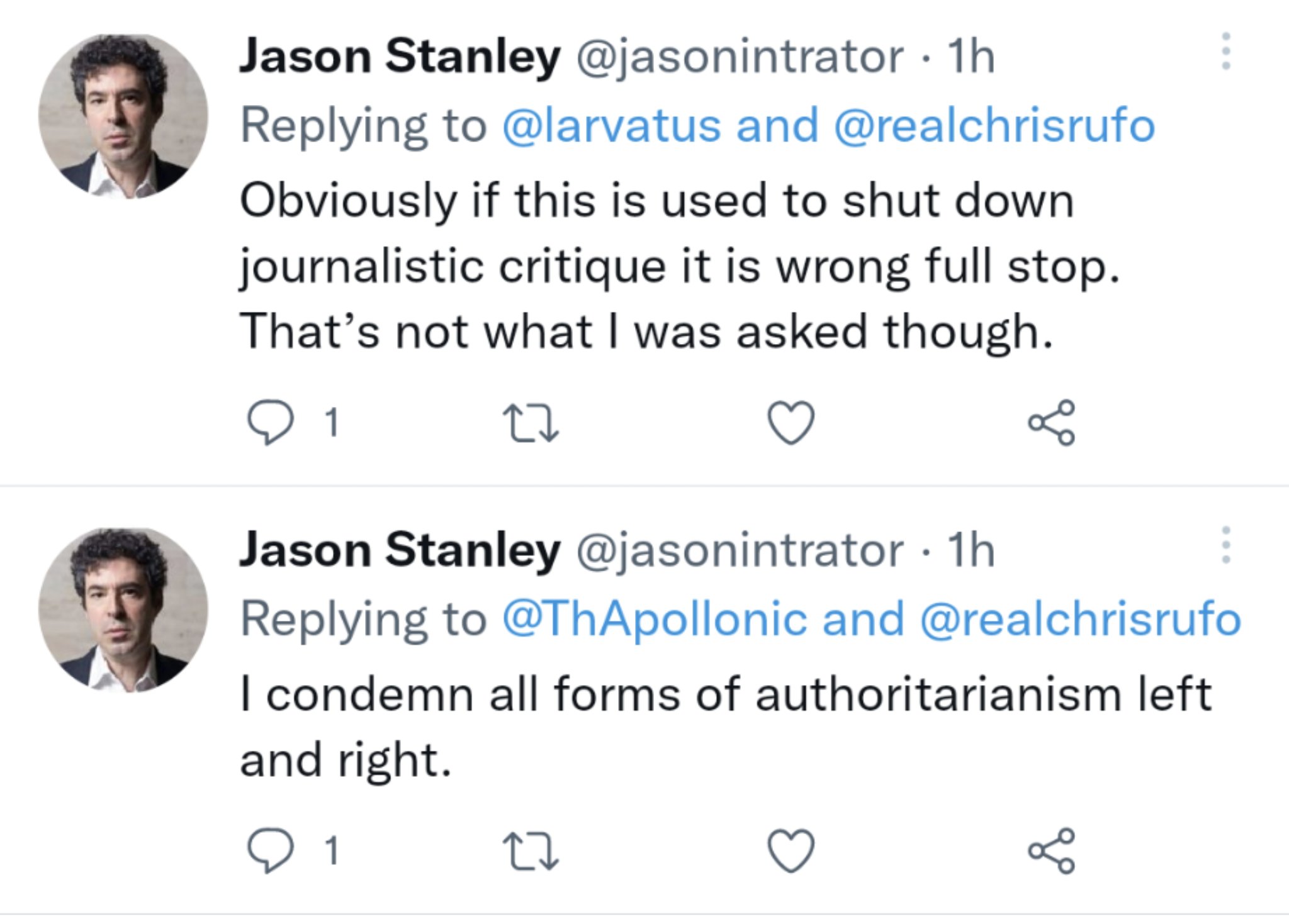 Christopher F. Rufo ⚔️ on Twitter "Yale professor Jason Stanley has