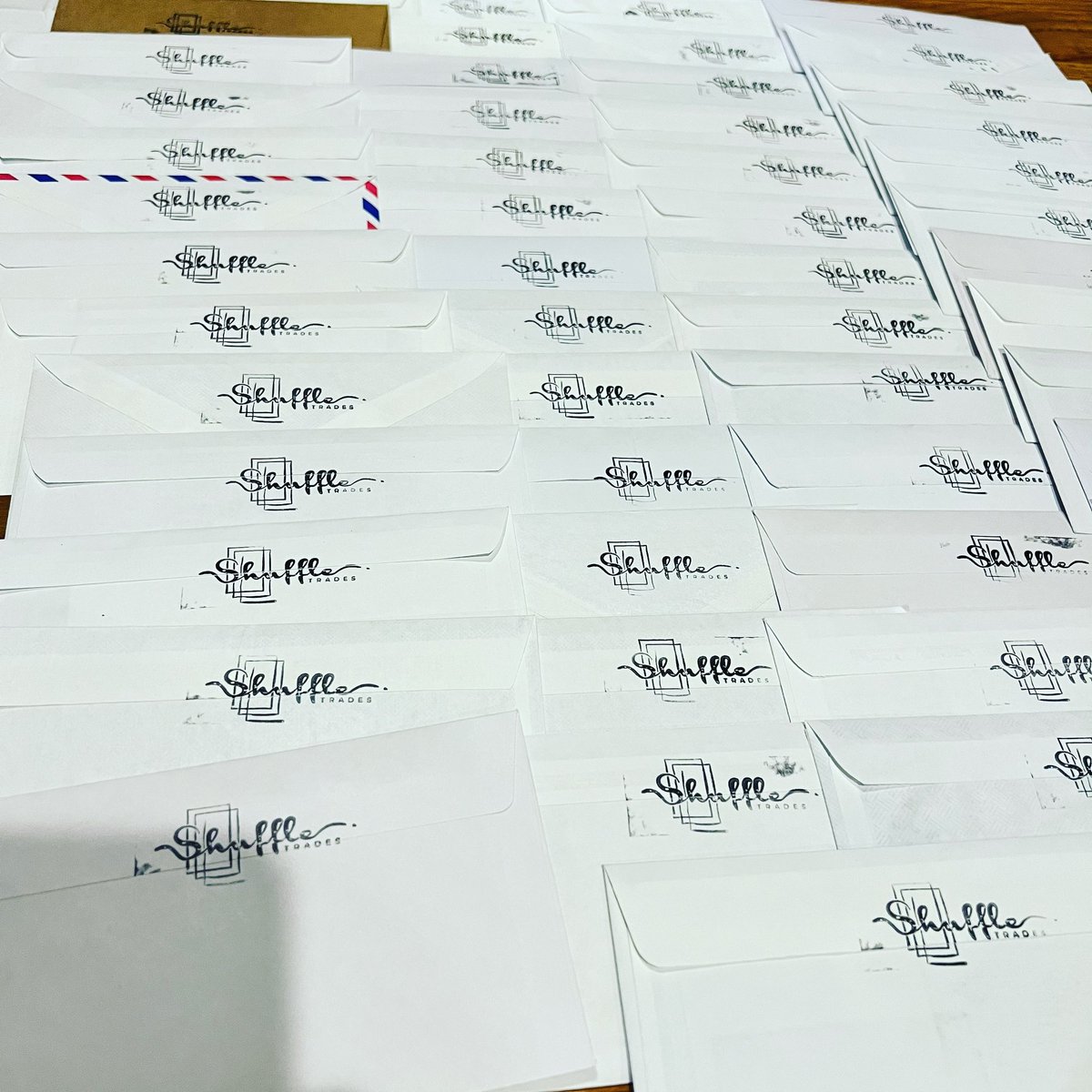 ShuffleTrades's tweet photo. Crazy! Again, our biggest submission ever this month! The September Shuffle Trade shipped out today! Now get those submissions in for October! #autographs #autograph #autographed #ttm #sportscards #tradingcards #baseballcards #footballcards #basketballcards #shuffletrades https://t.co/kp6rOFIWrL