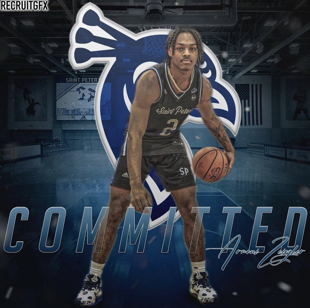 OSLBasketball's tweet photo. Proud of the commitment of our #OSLNational student-athlete, Armoni Zeigler (@ArmoniZeigler), to @PeacocksMBB!!! #NextChapter #OSLFam #Family https://t.co/vTz3vmHG6O
