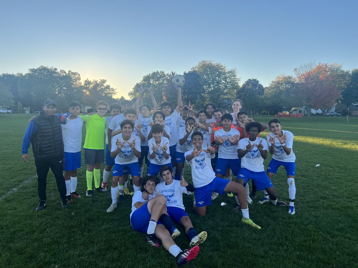 HehsSoccer's tweet photo. So proud of our Frosh/ Soph team!! They finished the season with 1-0 over palatine. They ended with a 9-1-1. Record! Great work. #WithThePitch #OneHoffman #HoffmanHawks https://t.co/rkb7VY4nAc