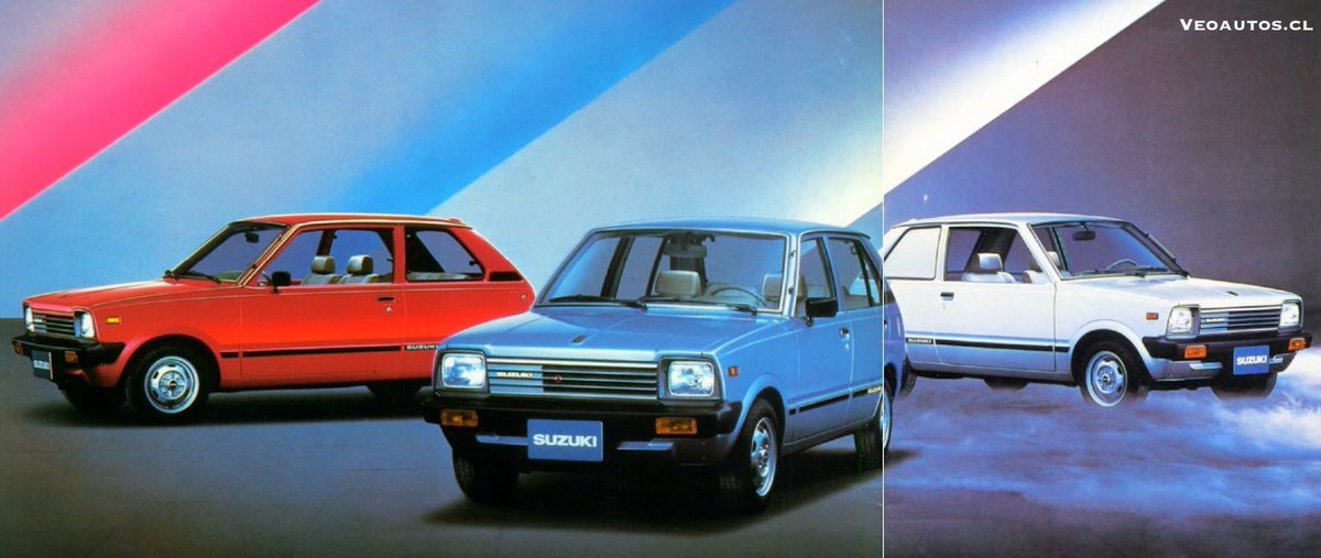 VeoAutos's tweet photo. Suzuki Fronte SS80 800 Publicidad Chile Diciembre 1983 + brochure
+ Info Link https://t.co/83XG4BSAEC
#suzukifronte #suzukialto #frontess80 @SuzukiChile_ @addict_car @thecarfactoids @YesterdaysDrive @RiveraNotario https://t.co/ub3FGECeMl