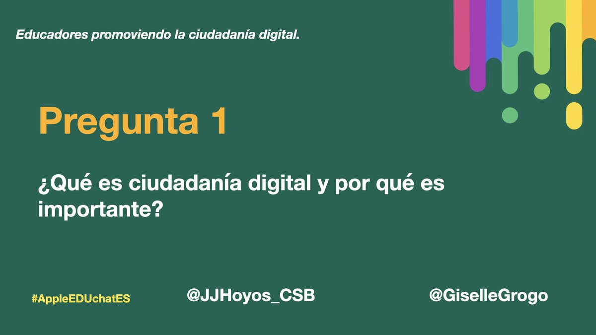 LearningDC_'s tweet photo. R1: Es la puesta en práctica de valores cívicos y democráticos en medios digitales, es decir, derechos y deberes de los usuarios. En esta época casi todos somos usuarios con acceso a internet y/ o deberíamos tenerlo, así que debemos aprovecharlo positivamente. #AppleEDUchatES https://t.co/fXMgJYhSpw
