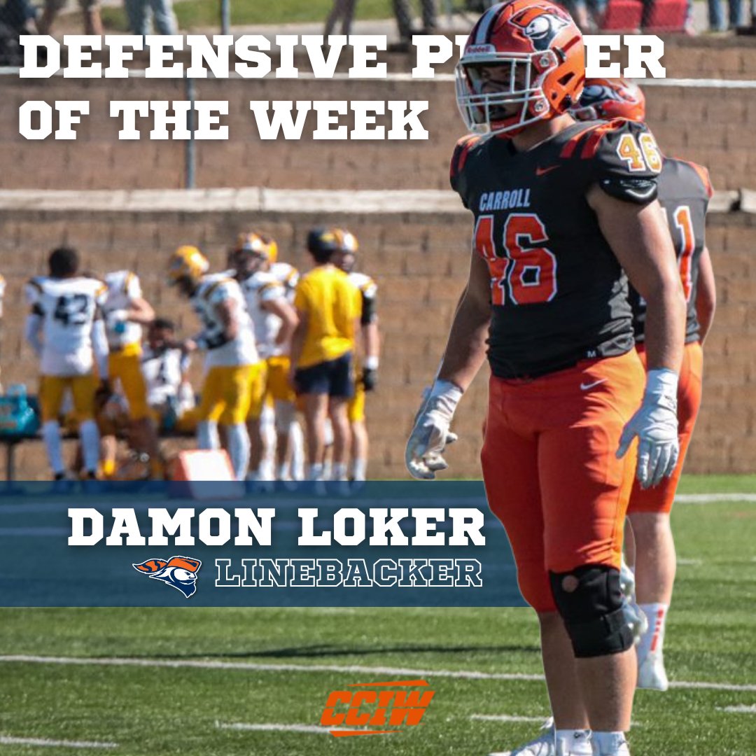 Here is your Pioneer Defensive Player of the Week!! Damon Loker!! #Family