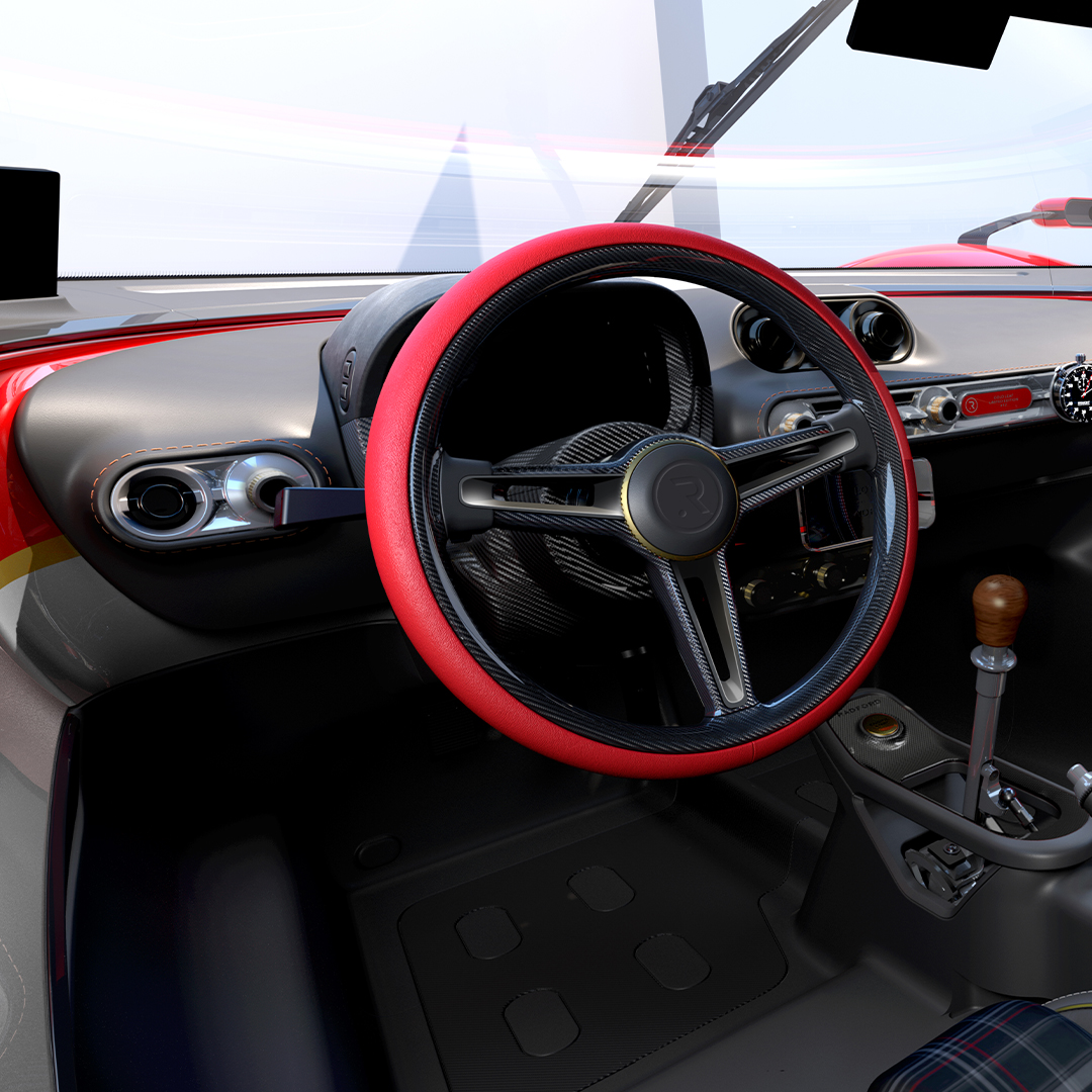 Radfordmotors's tweet image. We give a nod to the legendary Jim Clark, with the Red Pill Box Leather steering wheel-which acts as a highlight accent for this classic Gold Leaf Edition interior. 

A drivers car with bespoke, detailed, luxury touches.

#radfordmotors #type622 

@JensonButton 
@AntAnstead