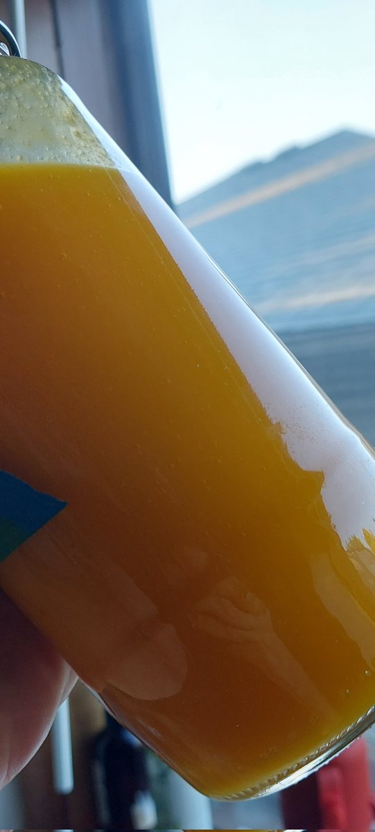 Hard to capture the color, but this small batch of Bulgarian Carrot and Peach came out eXquisitely. Not quite as spicy as our habanero based #YaoooSauce is, but really tasty! We have some other batches fermenting that we are really eXcited to share with you soon... 👻 🌶  O.o