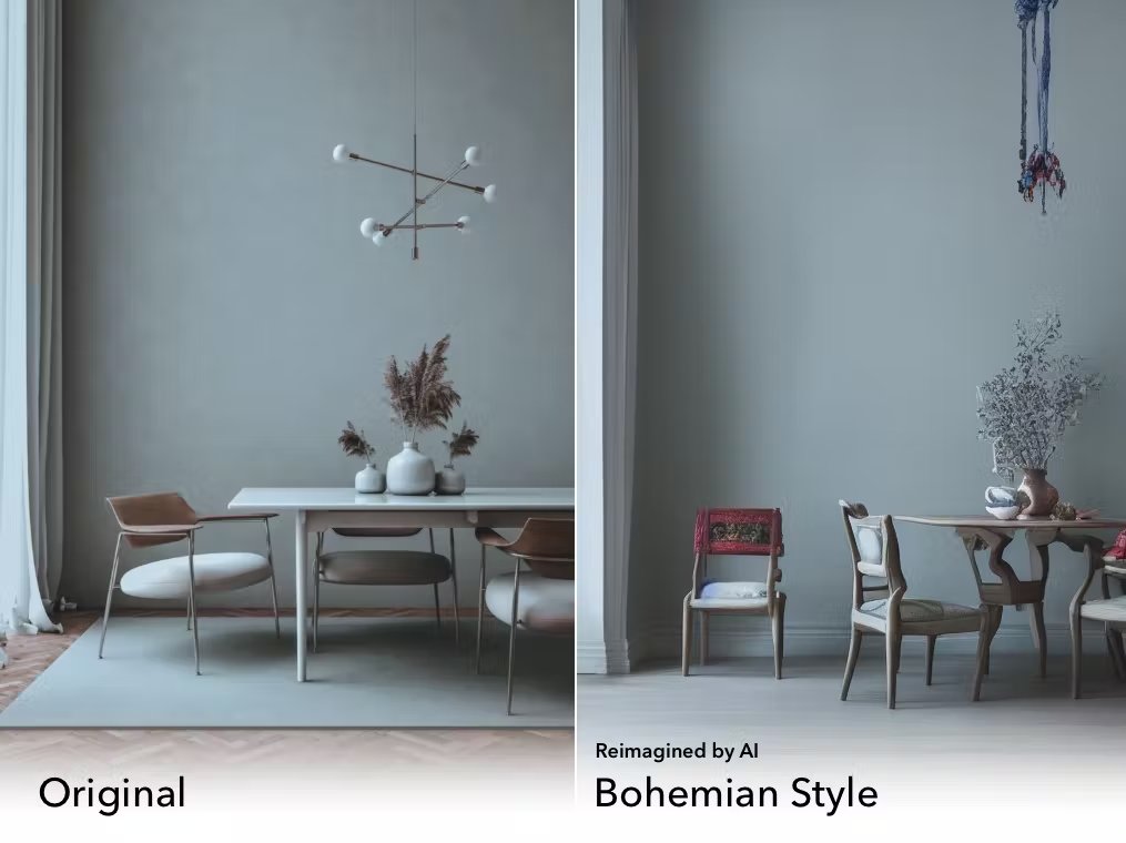 自分の部屋の写真をアップすると、指定したスタイルにあわせた画像をAIが生成してくれる "Interior Computer"

↓の画像みたいに、わりと精度高くできてすごい。楽しくてずっとやってる...🪄 

image.computer/interior-design