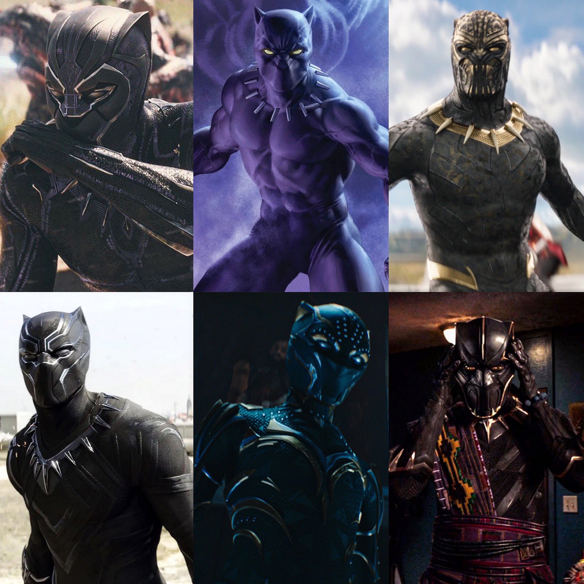 Black-Panther-new-purple-suit-wallpaper-HD - Super. Black.
