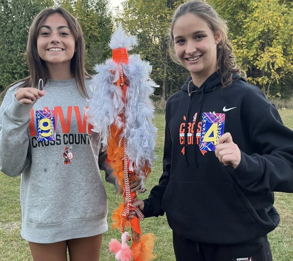 LWWAthletics's tweet photo. Congratulations to the girls cross country team for coming in 2nd place at the Will County Invite! Gianna, Annie and Chloe finished in the top 10 for varsity.  Sophia and Celest in the top 10 in the fresh/soph race. 
#GoWarriors https://t.co/tgbgoxNIr1