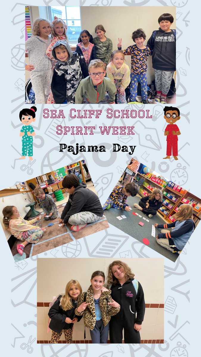 ⭐️ Day 1 of Spirit Week <a href="/seacliffschool/">SeaCliffSchool</a> ⭐️ along with fun math games! 
<a href="/drzublionis/">Chris Zublionis, Ed. D.</a> <a href="/CarolASmyth/">Carol Ann Smyth</a>