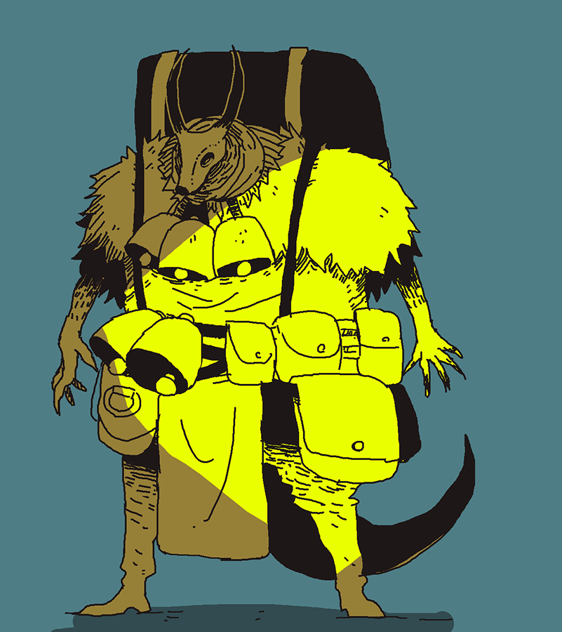 「朝落書き 」|大鳥のイラスト