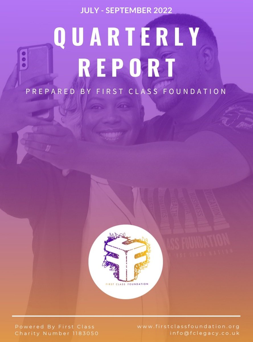 FcNationUK's tweet image. Read our latest Quarterly Activities Report 

July - September 2022 

First Class Foundation 
#TeamFirstClassUK 💫💜

Download here 👇🏾
drive.google.com/file/d/1RRjVSW…