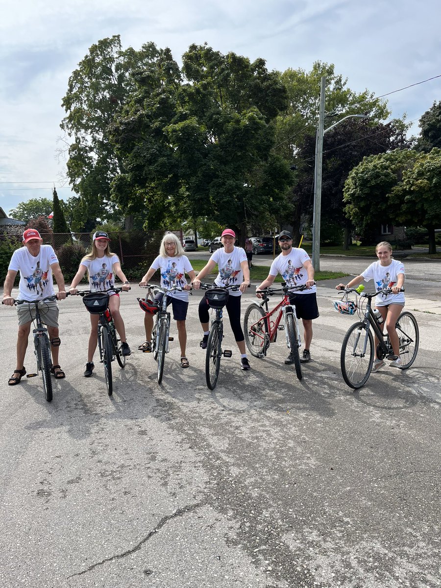 BiologyBall's tweet photo. @TerryFoxTeams here’s Nanna’s team ready to ride! What a perfect day for such a great event. https://t.co/CWUOGidROt