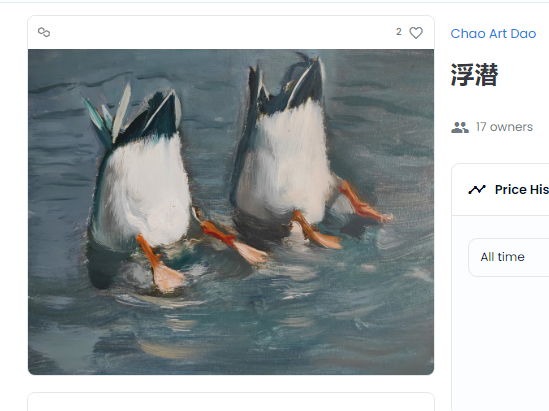 Chao_NFT's tweet photo. 国庆福利第二弹来啦！罗老师新上架油画NFT《浮潜》，现开启空投！发行量：1000份，计划送500份，先到先得!

参与要求：
1 粉丝量＞100
2 关注我并转此推文
3 评论区留钱包，即可获赠一份！

注：如我赞了你，表示钱包地址已被汇总，12小时内将发送，请耐心等待！ https://t.co/aXUZLYK8gm