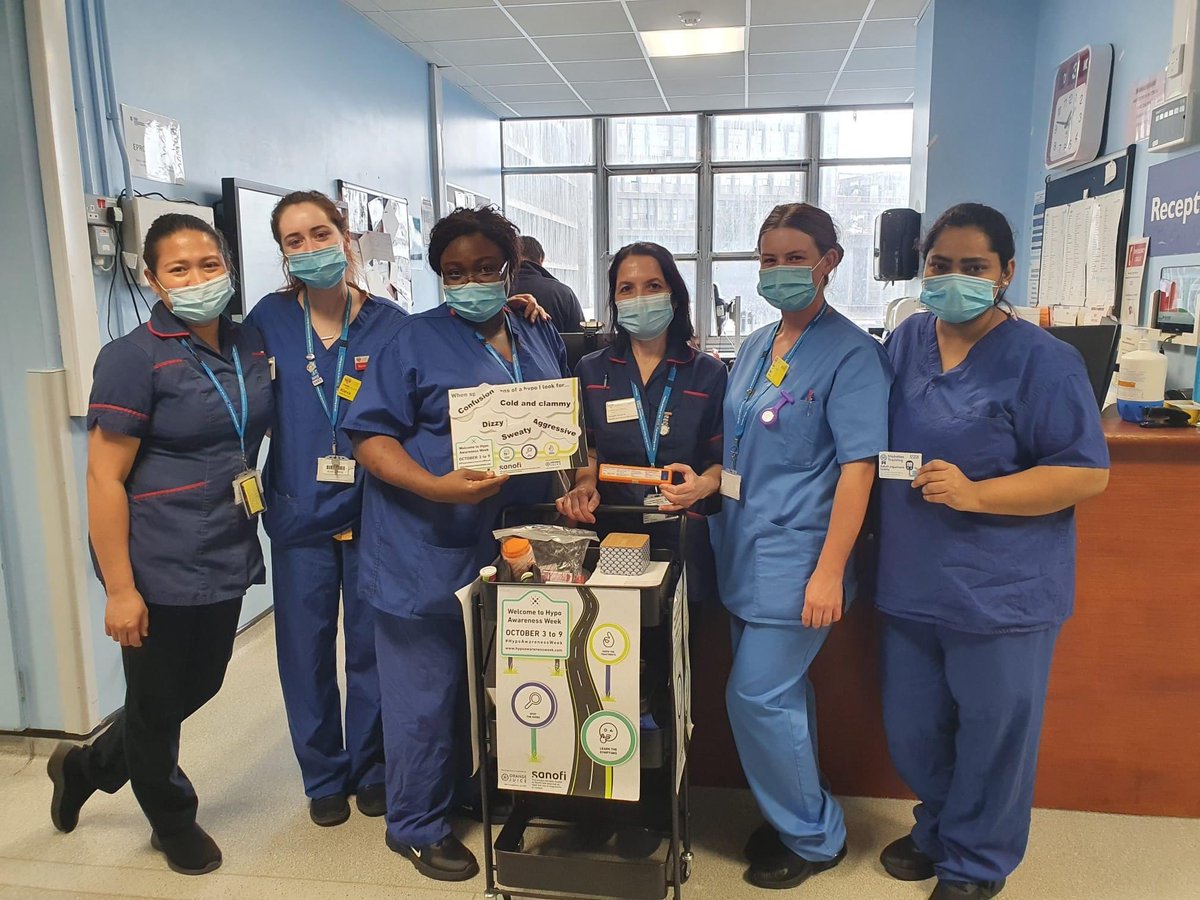 Hello Monday! It's Hypoglycaemia Awareness Week. The Diabetes Team has started going around the wards to talk about Hypoglycaemia. #HAW2022 #HypoAwarenessWeek #TeamLNWUH London North West University Healthcare NHS Trust