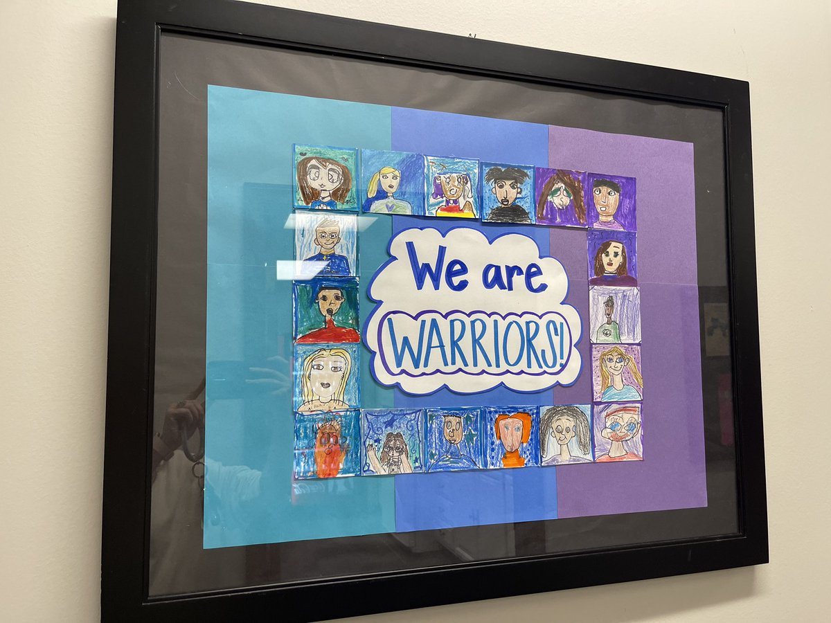 CMCSIWarriors's tweet photo. So proud to display our Warriors’ art work @Hall_Schools District Office this month! Thanks to the amazing Art Teacher @MrsEstrada031 for all she does! https://t.co/aeC3sMZBEG