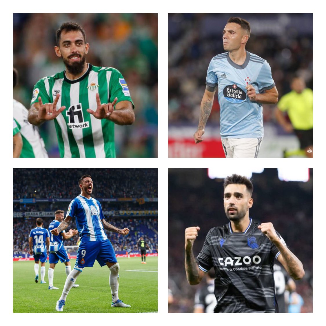 💥🎯🙌

Dinamita galega en <a href="/LaLiga/">LALIGA</a>.

Os catro máximos artilleiros nacionais falan galego.

#ADNFutgal