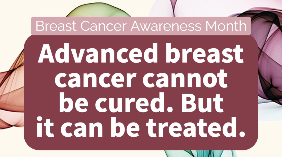 October is #BreastCancerAwarenessMonth &amp; time to raise awareness of #advancedbreastcancer (aka secondary, stage 4 &amp; metastatic) in NZ. Up to 400 women a year will be diagnosed in NZ - where breast cancer has spread to other parts of the body. At this point, it can’t be cured.