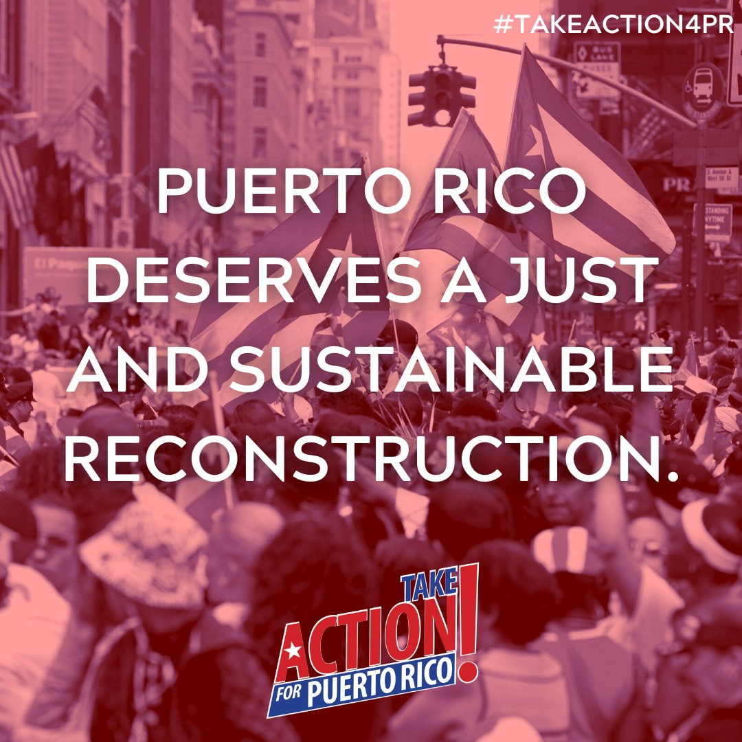 Our federal government has a moral and legal responsibility to help the US citizens of #PuertoRico recover from the #HurricaneMaria tragedy just as it would help any other group of American citizens. #TakeAction4PR #HurricaneMariaRecovery takeaction4pr.org/take-action-20…