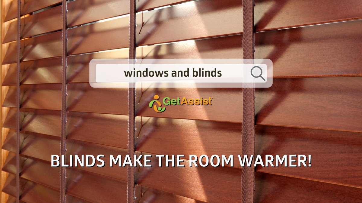 GetAssistApp's tweet photo. Did you know that blinds can make a room warmer in the winter?
Blinds and #windowcoverings control the heat by creating a barrier between the warmer air in your home & your windows.
MAKE A FREE REQUEST on GetAssist for local #Window & #BlindInstallation!
https://t.co/kdl8yCjh93 https://t.co/oVfYVjB9Gg