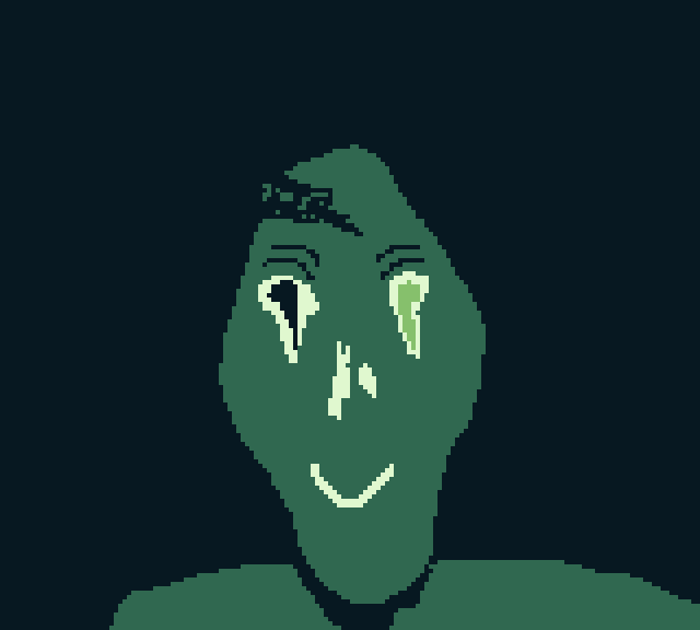 Roc_Studios's tweet photo. Confession time: I've been working towards putting #TheShadowPeople on Steam recently, and I'm adding a bit of content to celebrate it. So here's a new fellow you'll be able to meet. #Love2d #Lua #gamedev #pixelart #adventuregame #pointandclick #gameboy #HorrorGames #horror https://t.co/TxpLGNRQok