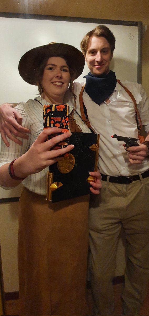 merydisposition's tweet photo. Rick and Evie O'Connell. Guess who won best costumes https://t.co/AGzEARZT4W
