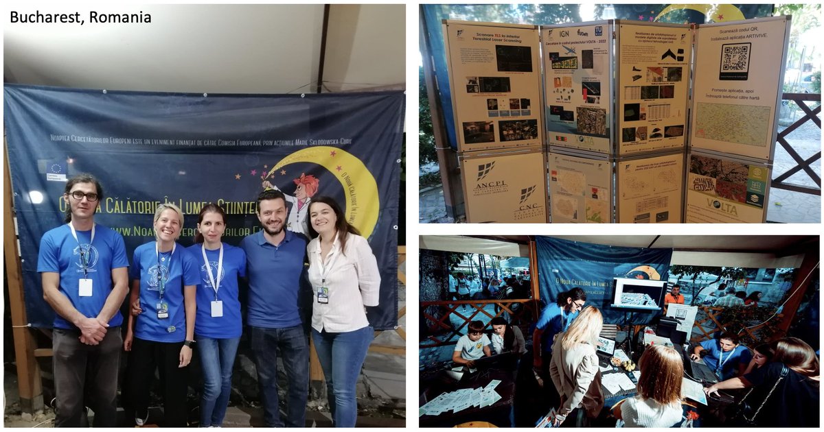VOLTA_MSCA's tweet photo. project partners were present in 4 EU locations for the 2022 #EuropeanResearchersNight: Vienna, Bucharest, Nicosia and Barcelona region  
@MSCANetwork @MSCActions #photogrammetry #mapping #3D #LiDAR #geospatial #geoinformatics @geodepartment @Geoimaging @ICGCat https://t.co/tQvXuoN2sn