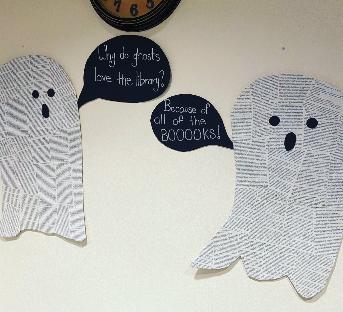 Spooky weeded book art. #librarylife #librarydecor #spookyseason
