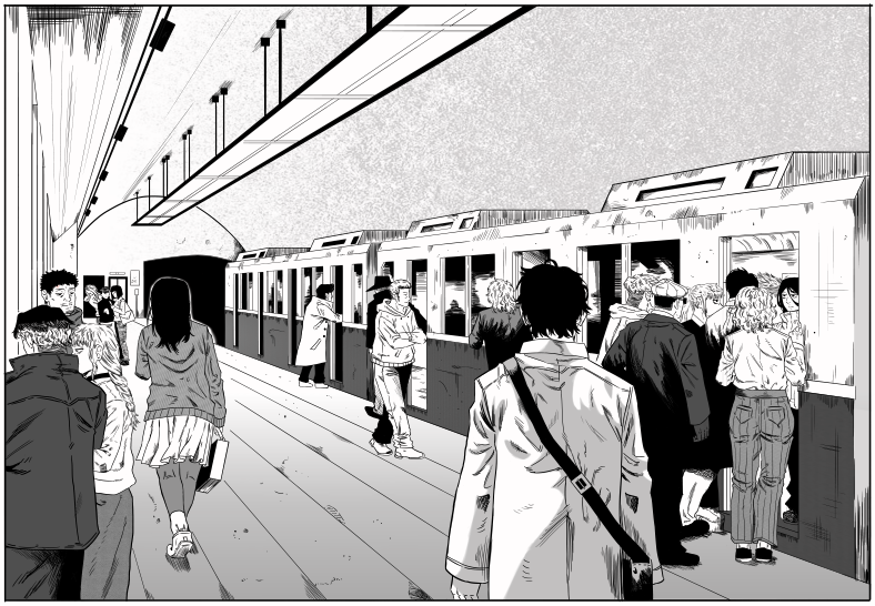 RyoTesu's tweet photo. Next station. 
次の駅
#draw #drawing #art #digitalpainting #illustration 
#マンガ #イラスト https://t.co/48YzEFnB36