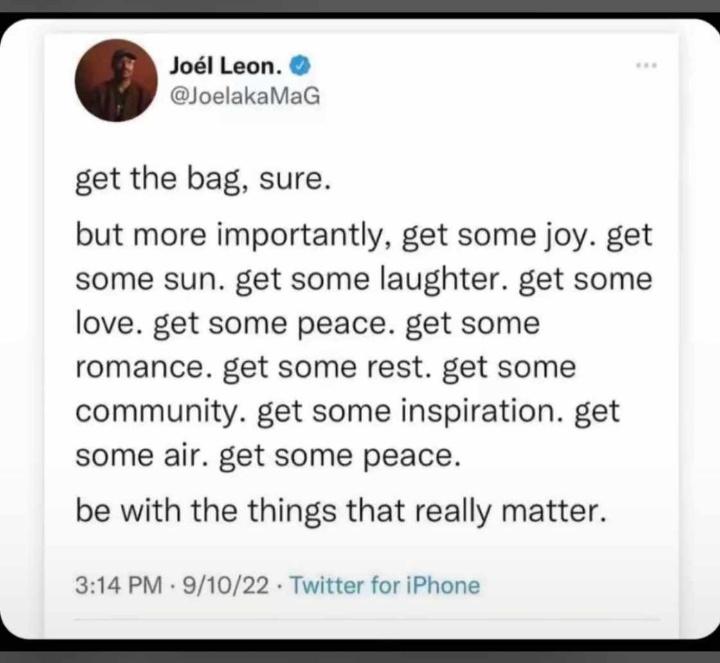 ValmiePishu's tweet photo. Do what gives you fulfilment. https://t.co/GxyBAtUT1y