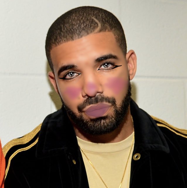 a_al1y's tweet photo. drake came over to my house to wait for royaleween with me and used my makeup #royaleween #drakeween #royalween #royaloween https://t.co/sMLl0OiPWC