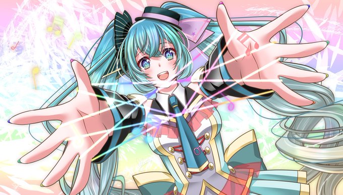 おはうさです～૮(*-×-)ა #イラスト #絵描きさんと繫がりたい  #初音ミク 