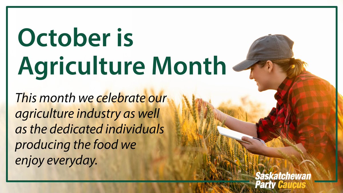 Some of the most environmentally sustainable, world-class products are grown right here in SK. Thanks to the hard work and dedication of our ag producers, consumers can enjoy tasty, nutritious foods at every meal. To celebrate, share your connection to food with #MealsFromtheFarm