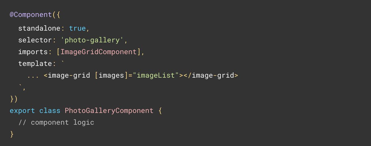 angular's tweet photo. We're excited to announce that standalone components will graduate from Developer Preview in v15!

Learn how to get started with standalone  ⬇️ 
https://t.co/4Vs2dGAnAm https://t.co/vsRGEmx1G3