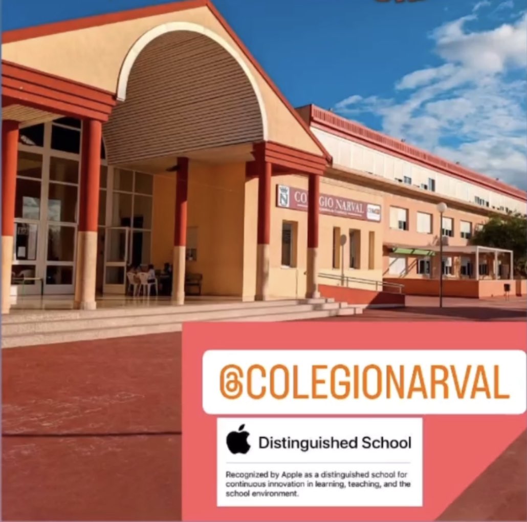 Orgullosa de mi cole y mucho más de las personas que lo hacen realidad cada día <a href="/colegionarval/">Colegio Narval</a> <a href="/AppleEDU/">Apple Education</a> <a href="/RossellimacEDU/">Rossellimac EDU. 💭💡🙌🏻</a> UN SUEÑO HECHO REALIDAD ❤️💛💚🧡💜