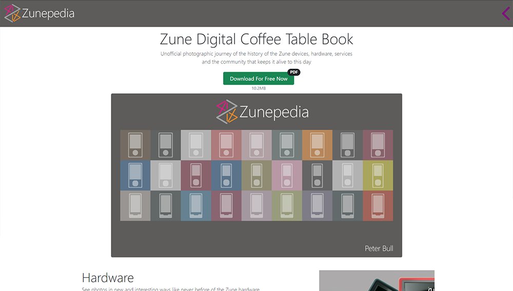 Comentsys's tweet photo. https://t.co/Hh2hUqwv50 is a Zune Digital Coffee Table Book which is an unofficial photographic journey of the history of the Zune devices, hardware, services and the community that keeps it alive to this day #zunepedia #comentsys https://t.co/KphcZCU0r6