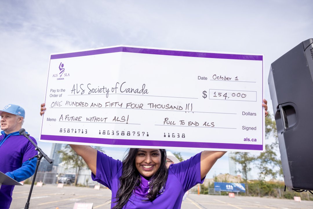 ALSCanada's tweet photo. Together, you raised an incredible $155,000 and counting! Thank you to everyone for making this another memorable event after two years apart! We are in awe of the efforts from the #PullToEndALS community and are incredibly proud of each and every one of you. https://t.co/uNnyyLbe5w