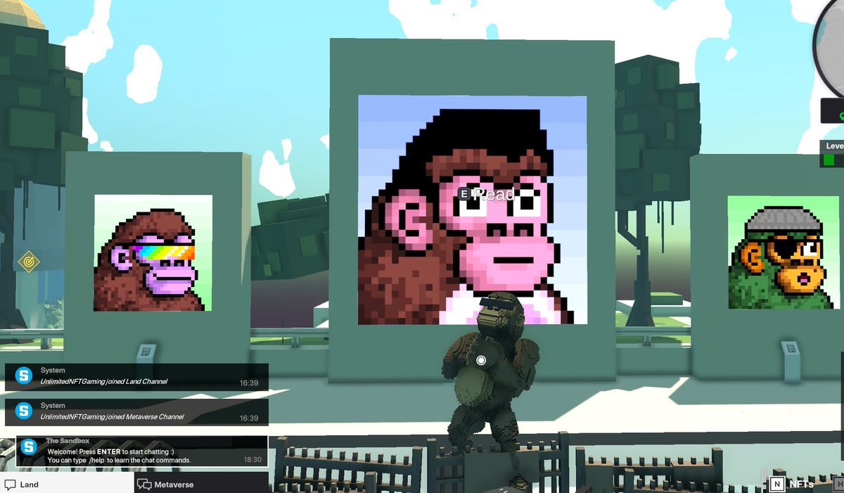 The VX is king of the sandbox jungle towering over the other avatars!! ooh! #LFG #Konginthebox <a href="/cyberkongz/">CyberKongz</a> <a href="/thesandboxgame/">The Sandbox</a> <a href="/CyberKongmunity/">Kongmunity</a> #NFTs