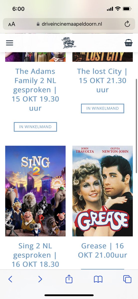 Volgende week start de #driveincinema in #Apeldoorn. Wees er snel bij, de tickets vliegen de deur uit!

Naar welke film zouden jullie gaan? 🎥🍿🚗