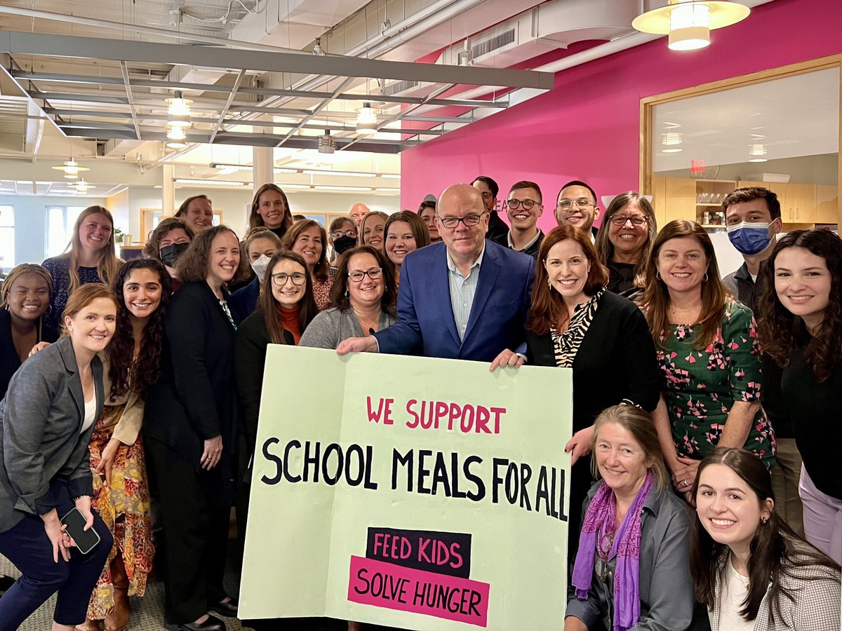 Every child ought to have access to free breakfast and lunch in school. I got to stop by @projectbread and thank the Feed Kids Coalition for their work successfully advocating for free universal school meals in Massachusetts. Now, let’s make it permanent!