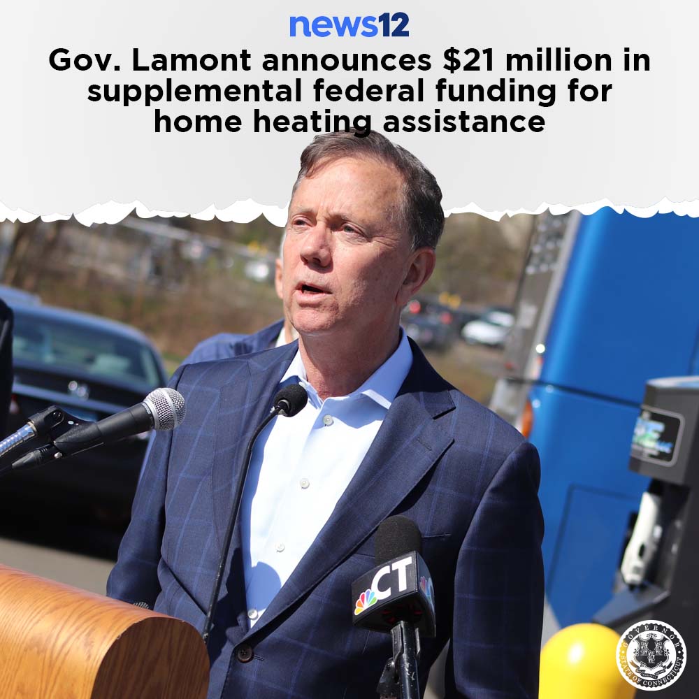 Governor Ned Lamont (@govnedlamont) on Twitter photo #ICYMI, Congress and <a href="/POTUS/">President Donald J. Trump</a> increased the amount of federal funding Connecticut is receiving to help working families pay their energy bills this winter. Federal funding is now nearly $100 million, the highest since before the pandemic.
Sign up➡️ portal.ct.gov/heatinghelp #ICYMI, Congress and <a href="/POTUS/">President Donald J. Trump</a> increased the amount of federal funding Connecticut is receiving to help working families pay their energy bills this winter. Federal funding is now nearly $100 million, the highest since before the pandemic.
Sign up➡️ portal.ct.gov/heatinghelp