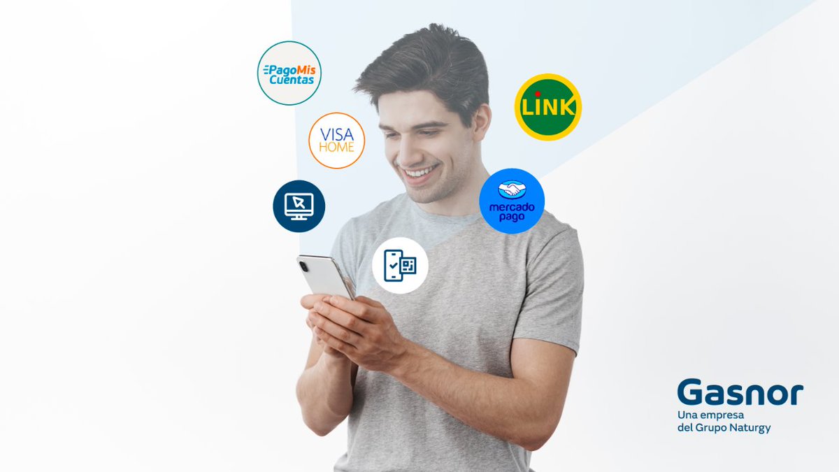 NaturgyNOA's tweet photo. ¿Y si elegís despreocuparte por el pago de tus servicios? 👀
Con Gasnor, podés pagar de la manera que más te convenga. 
Recordá, la opción más rápida es escaneando el código QR al final de tus facturas.📱

#Gasnor #MediosDePagos https://t.co/RjZnh2rpiC