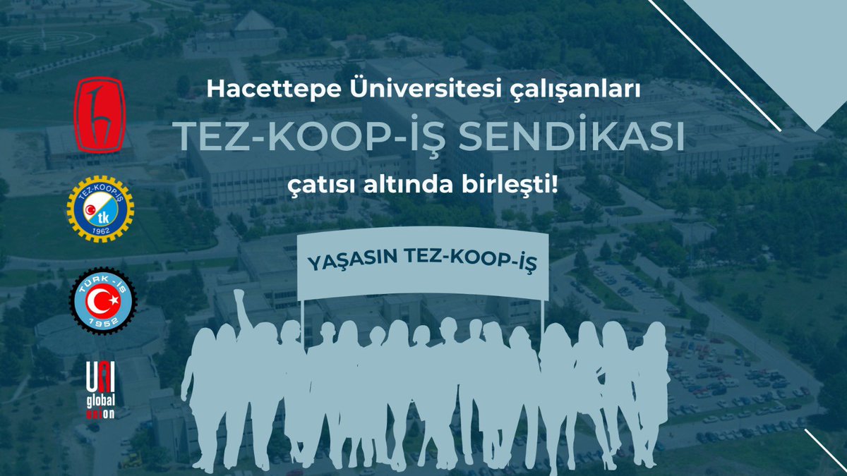 1) Yaklaşık 1 yıldır Hacettepe Üniversitesi işçileri ile birlikte yürüttüğümüz sendika üyelik çalışmaları an itibariyle tamamlanmış ve yasanın aradığı yetki için gereken üye çoğunluğunu sendikamız TEZ-KOOP-İŞ sağlamıştır…