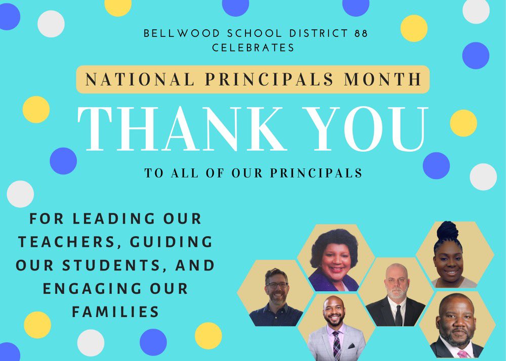bsd88supt's tweet photo. Here in @bellwoodsd88 we are celebrating our principals all month! #One88 https://t.co/YOpX2QVjgX
