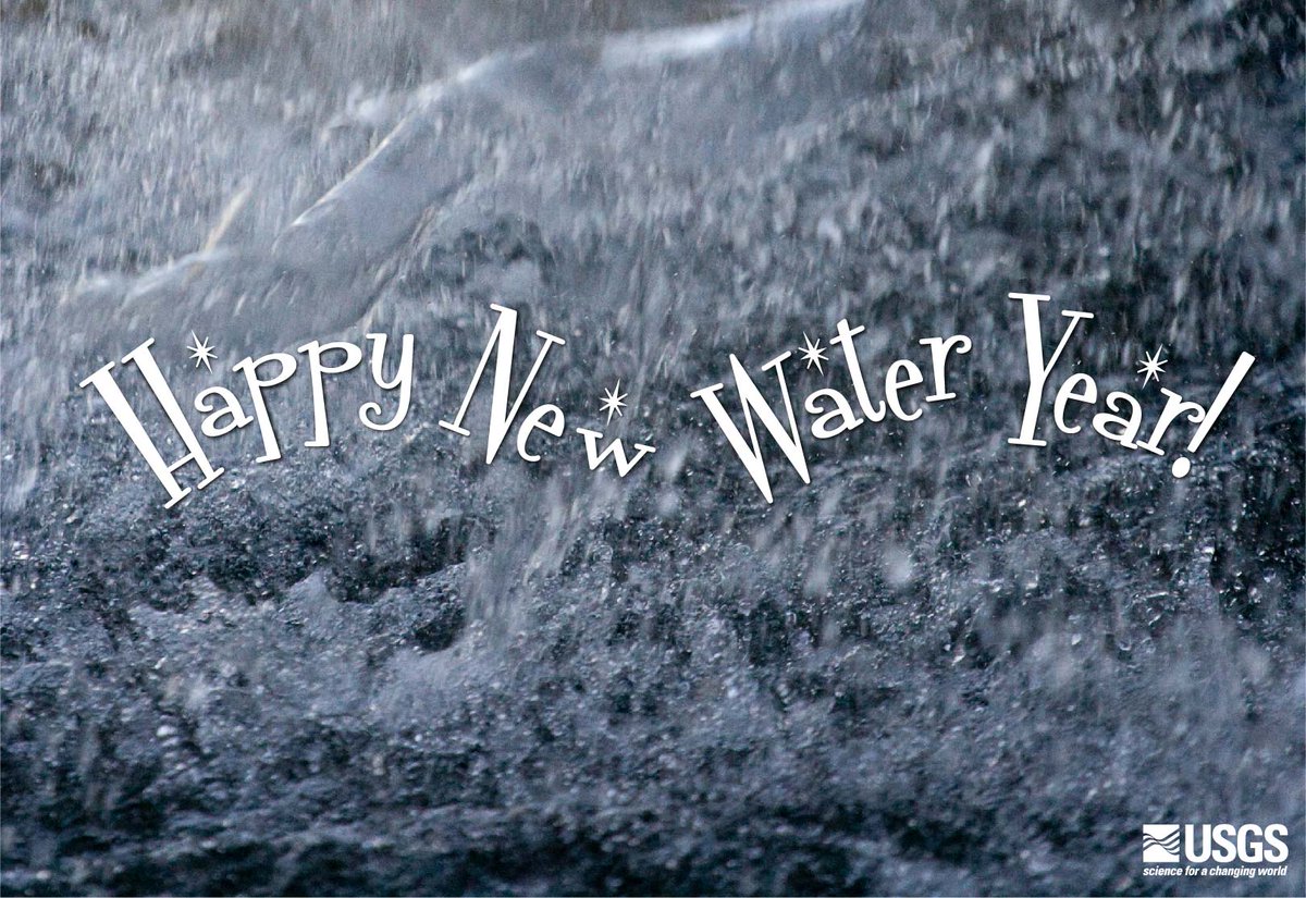 #DYK  The USGS defines "water year" as the 12 months from October 1 for any given year through September 30 of the following year. Thus, the year ending September 30, 2023 is called the "2023" water year.