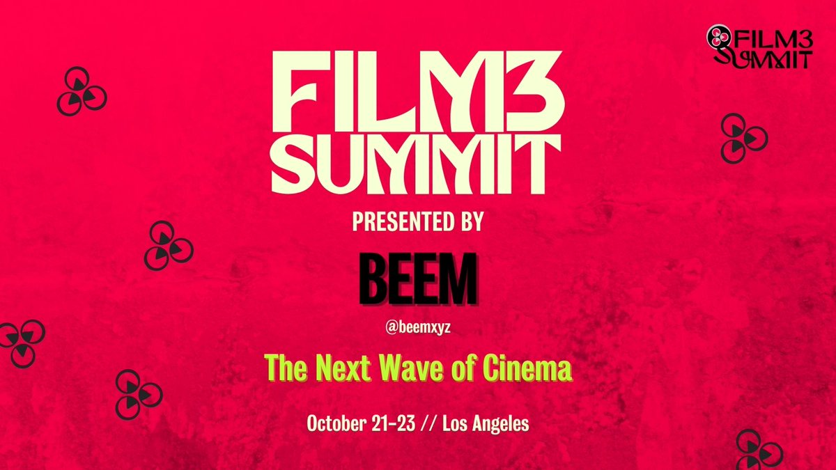 Where the metaverse meets filmmakers you will find the unmatched innovation from 
<a href="/beemxyz/">Beem</a> . We are thrilled to welcome them as partners in the inaugural #Film3Summit in LA.
#Film3 is the #NextWaveCinema