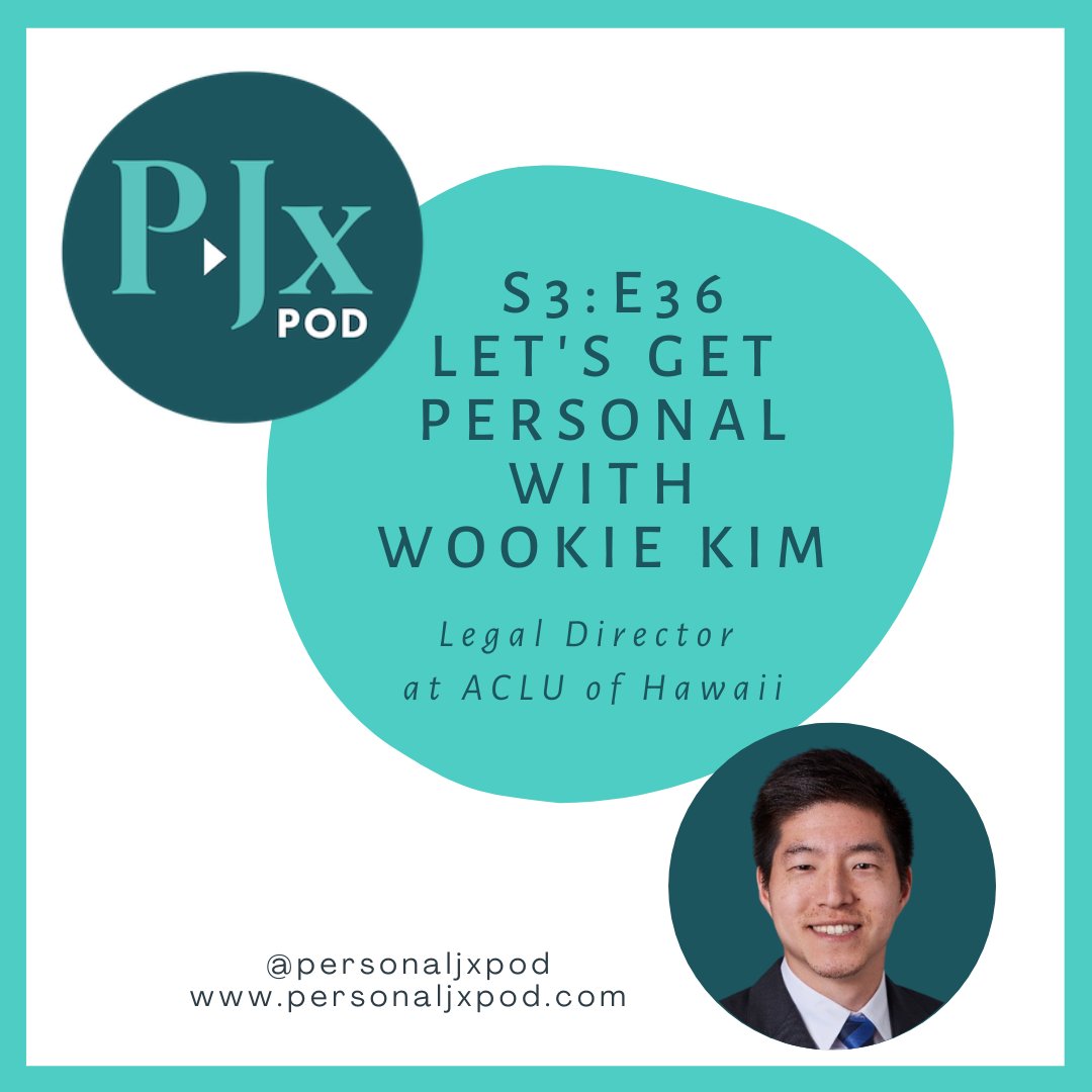 👋Happy Tues! Today we chat with Wookie Kim, Legal Director at <a href="/acluhawaii/">ACLU of Hawai'i</a>. Wookie shares his thoughts on what it means to be an active law student and how he found his "WHY" both in law school and in his career. Listen now: …l-jurisdiction-podcast.simplecast.com/episodes/lets-… <a href="/ironwookster/">Wookie Kim</a> #letsgetpersonal