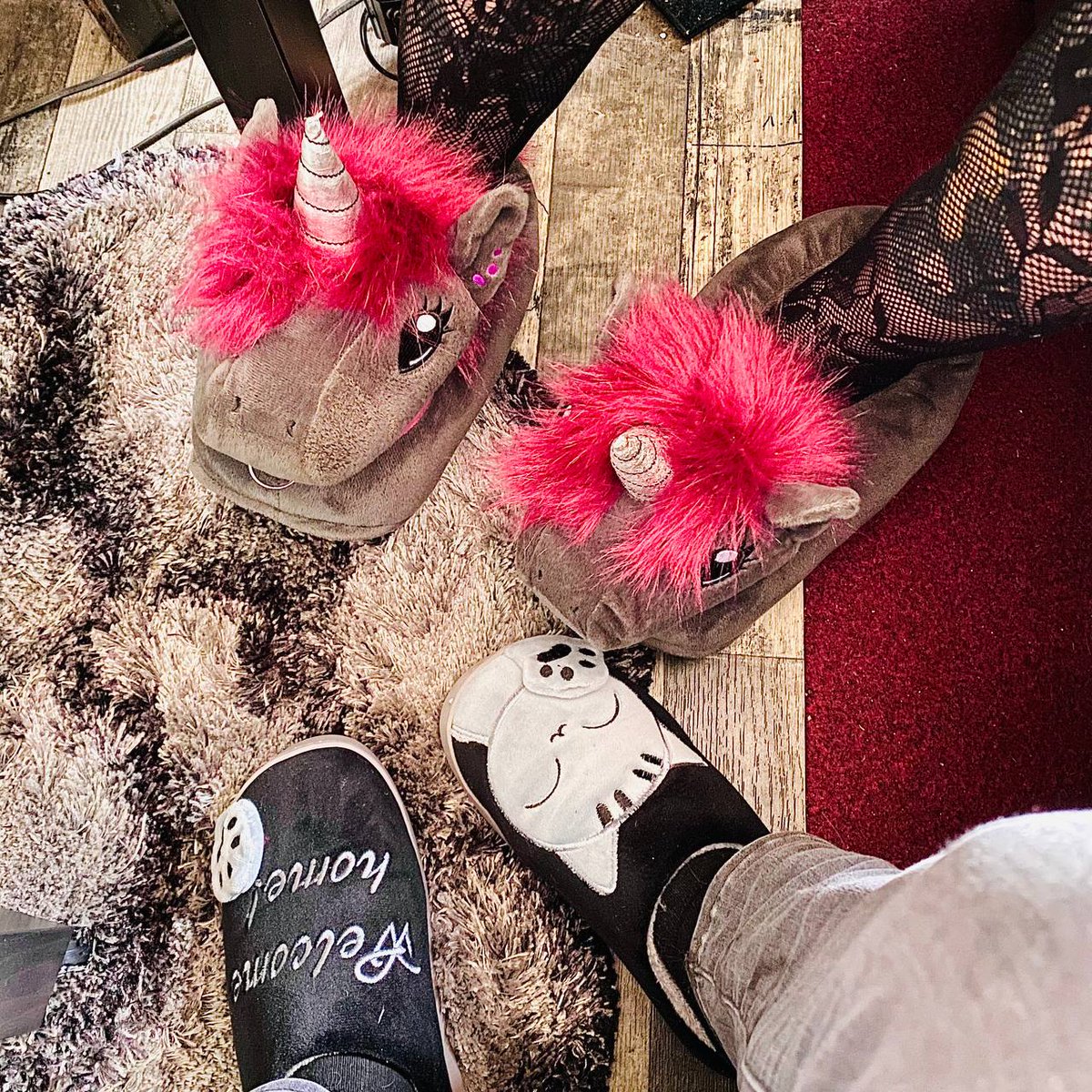 Hallo liebe Twitterlis Gestern fand das erste Treffen der Puschenfetischistinen <a href="/L_AgnesWinter/">Agnes Winter</a> und @PoisonIvy    in gemütlicher Atmosphäre statt.